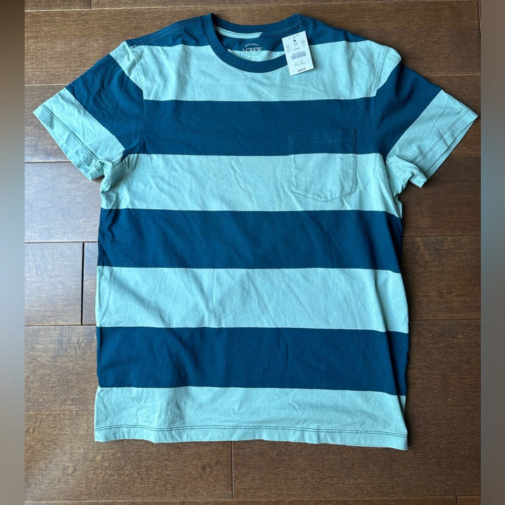 J.Crew NWT Blue Striped T-shirt Size Small